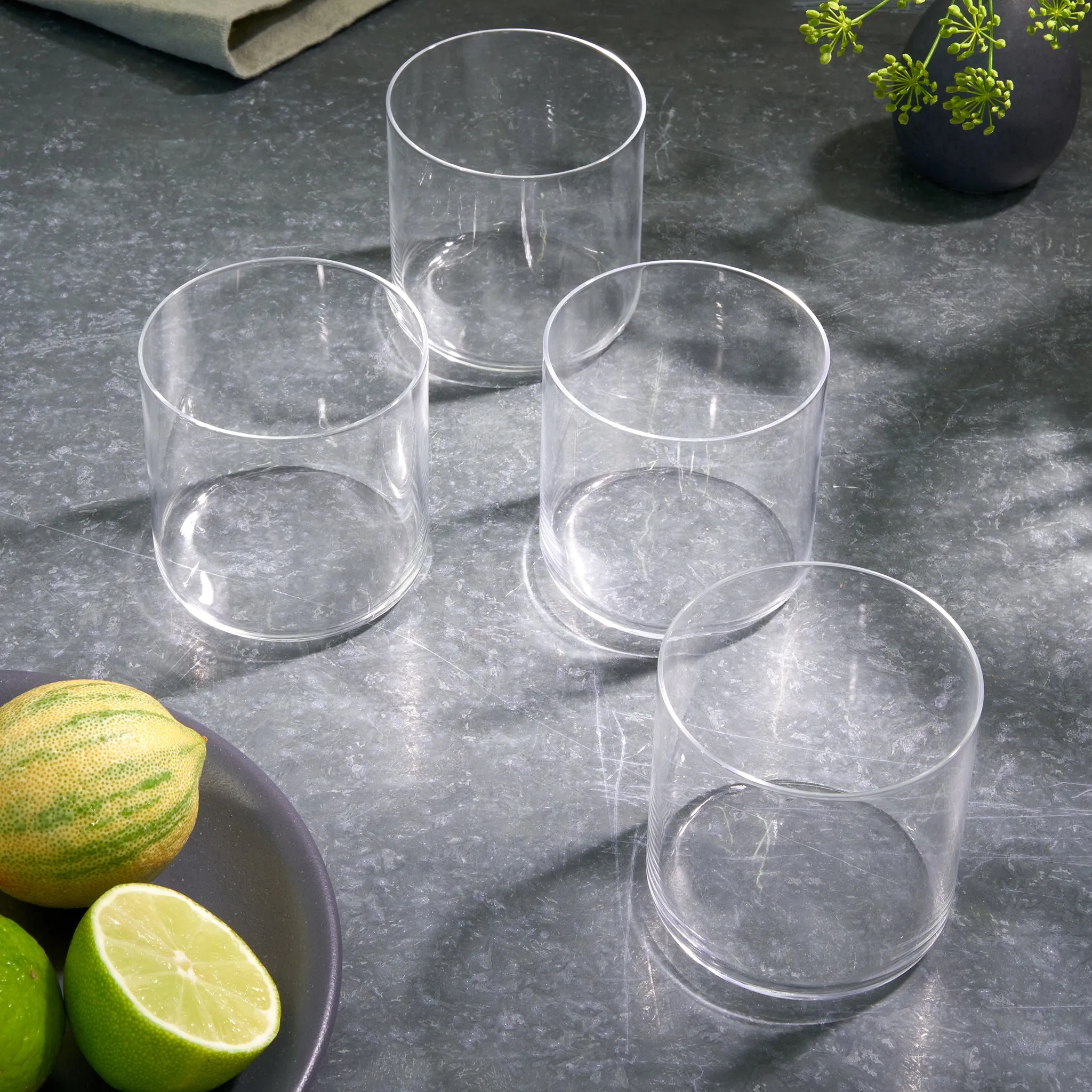 4 Glass Tumblers