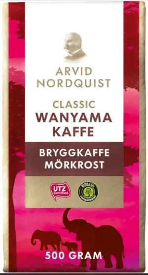 Arvid Nordquist Wanyama Premium Coffee - 500g Pack, Set of 6