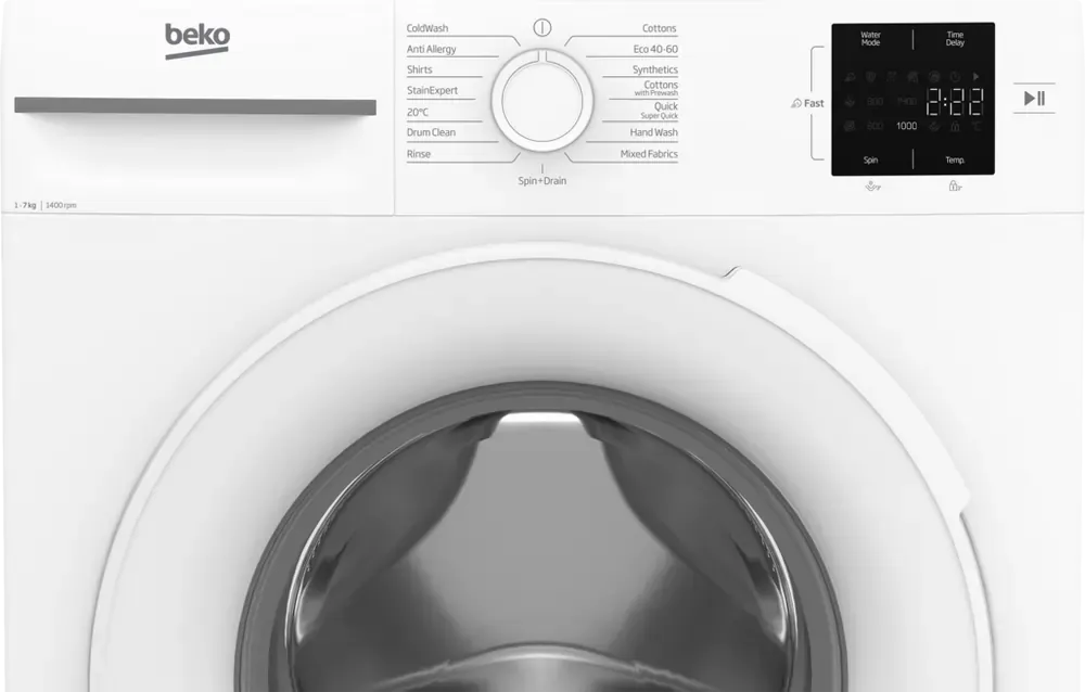 Beko BM1WU3741W 7kg 1400 Spin Washing Machine, White