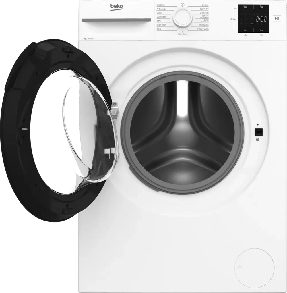 Beko BM1WU3741W 7kg 1400 Spin Washing Machine, White