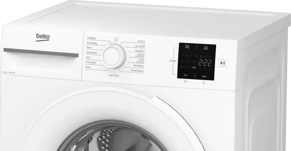 Beko BM1WU3741W 7kg 1400 Spin Washing Machine, White