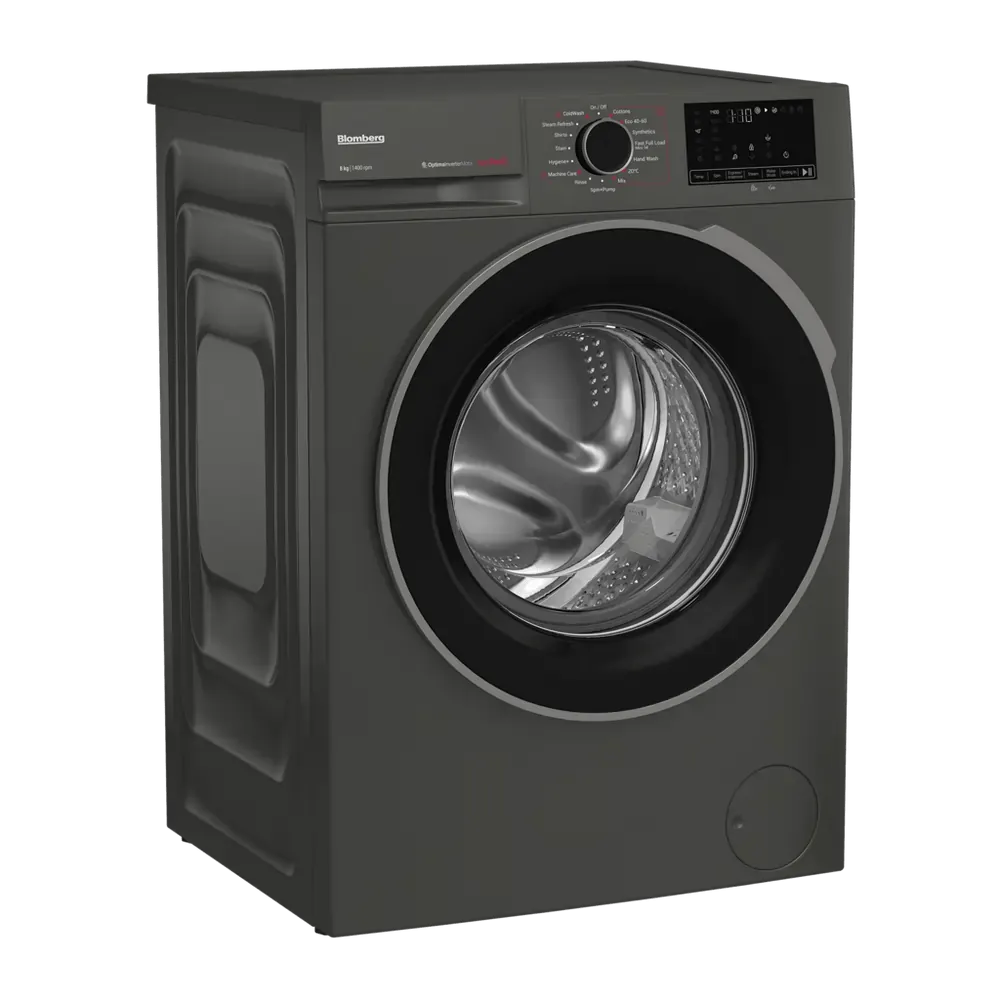 Blomberg LWA18461G 8kg 1400 Spin Washing Machine, Graphite