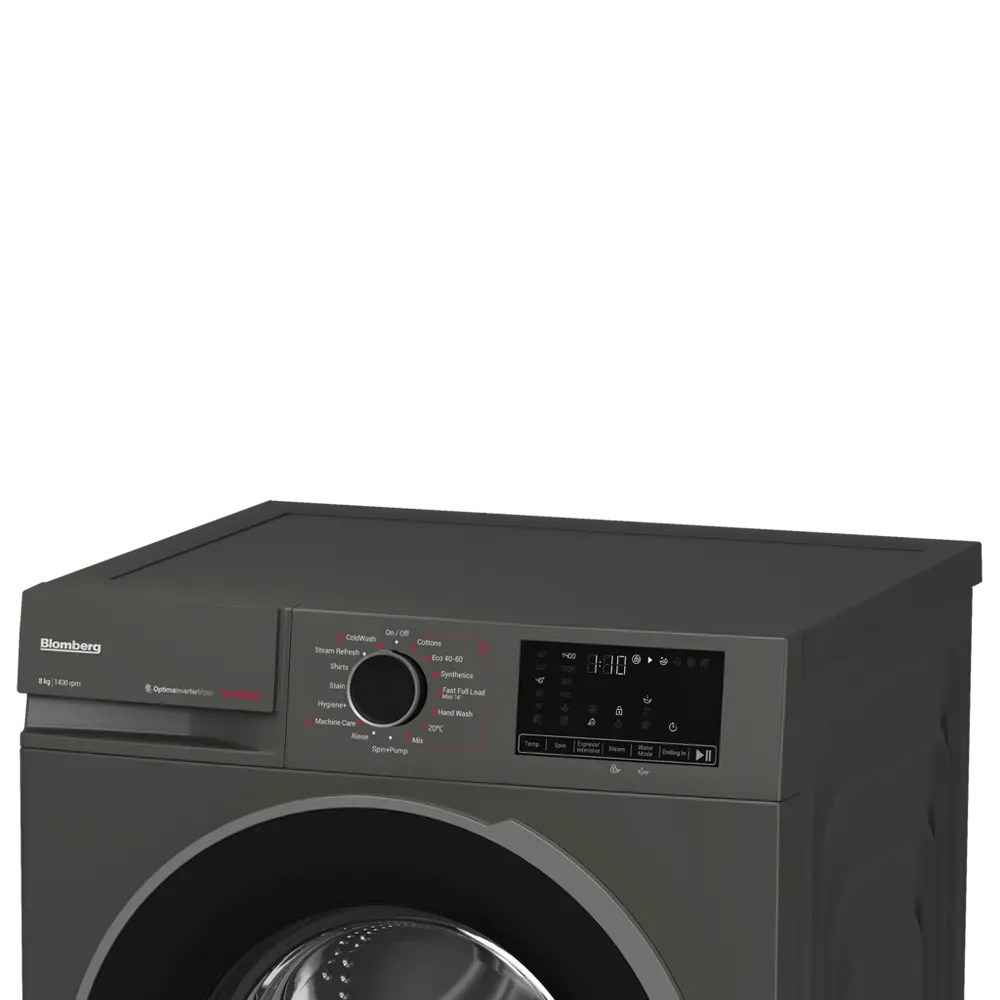 Blomberg LWA18461G 8kg 1400 Spin Washing Machine, Graphite