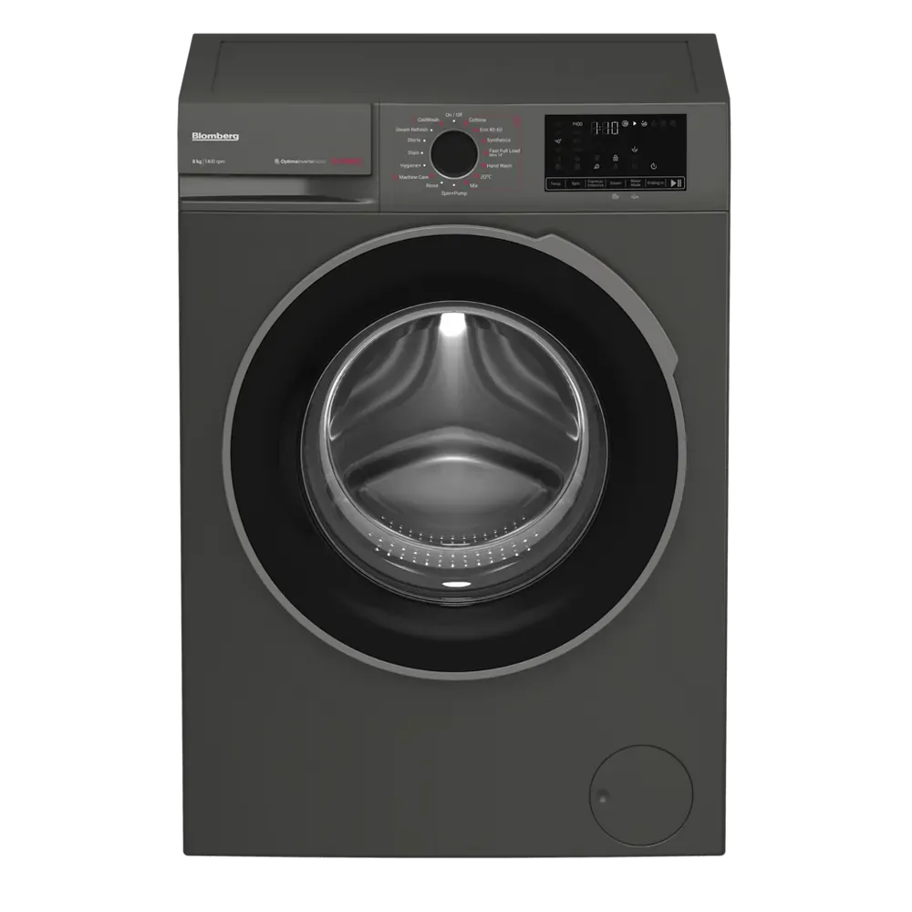 Blomberg LWA18461G 8kg 1400 Spin Washing Machine, Graphite