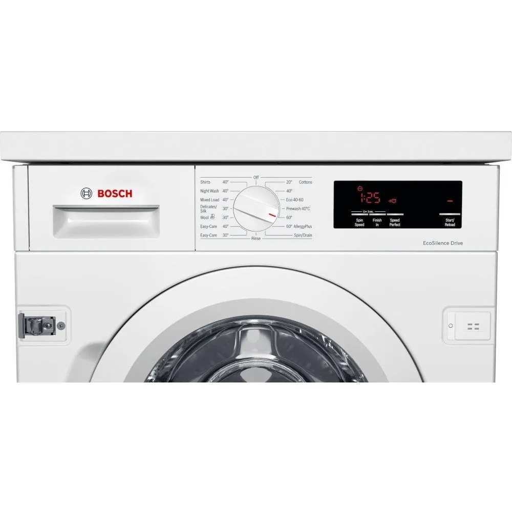 Bosch WIW28301GB Integrated 8kg 1400 Spin Washing Machine with VarioPerfect - White