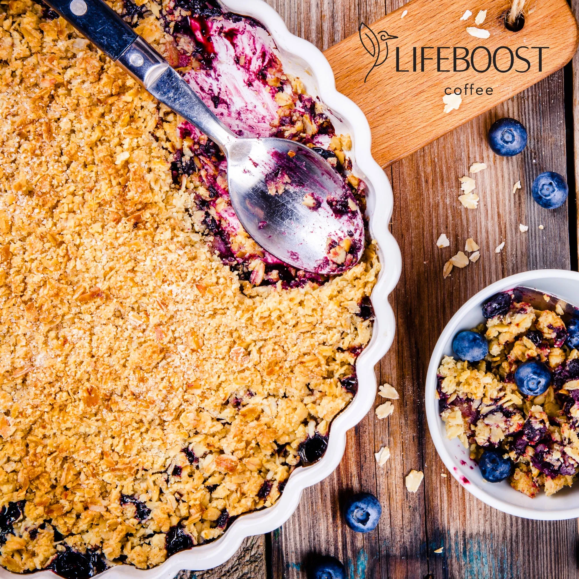 Cinnamon Blueberry Crumble