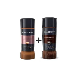 Davidoff Espresso 57 Intense & Crema Intense Instant Coffee Combo Pack - 100g Each