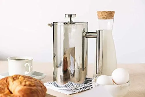 Durable Stainless Steel French Press for Strong and Easy Coffee Brewing