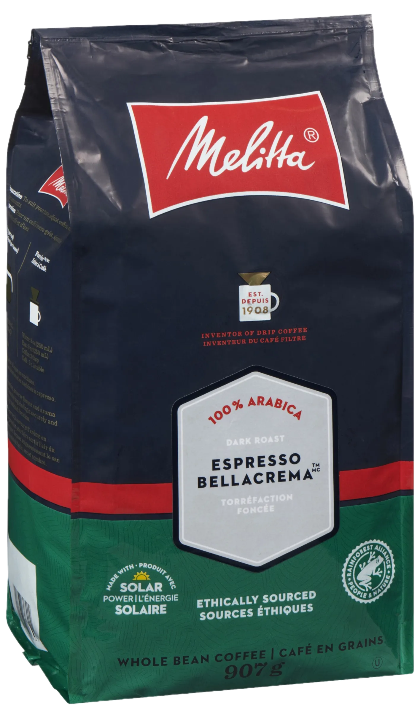 Espresso Bella Crema Whole Bean - RainForest Alliance Certified - 2lb