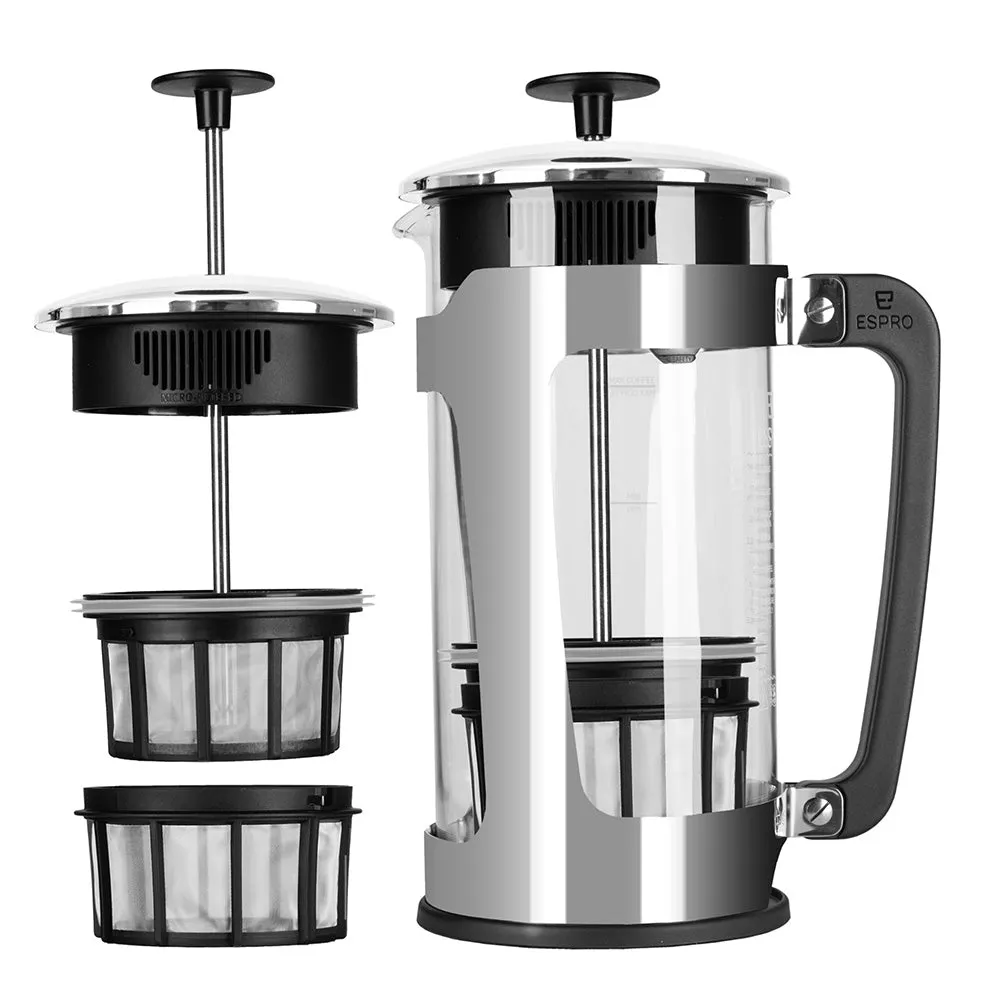 ESPRO P5 French Press Coffee Maker - Polished (32oz / 946ml)