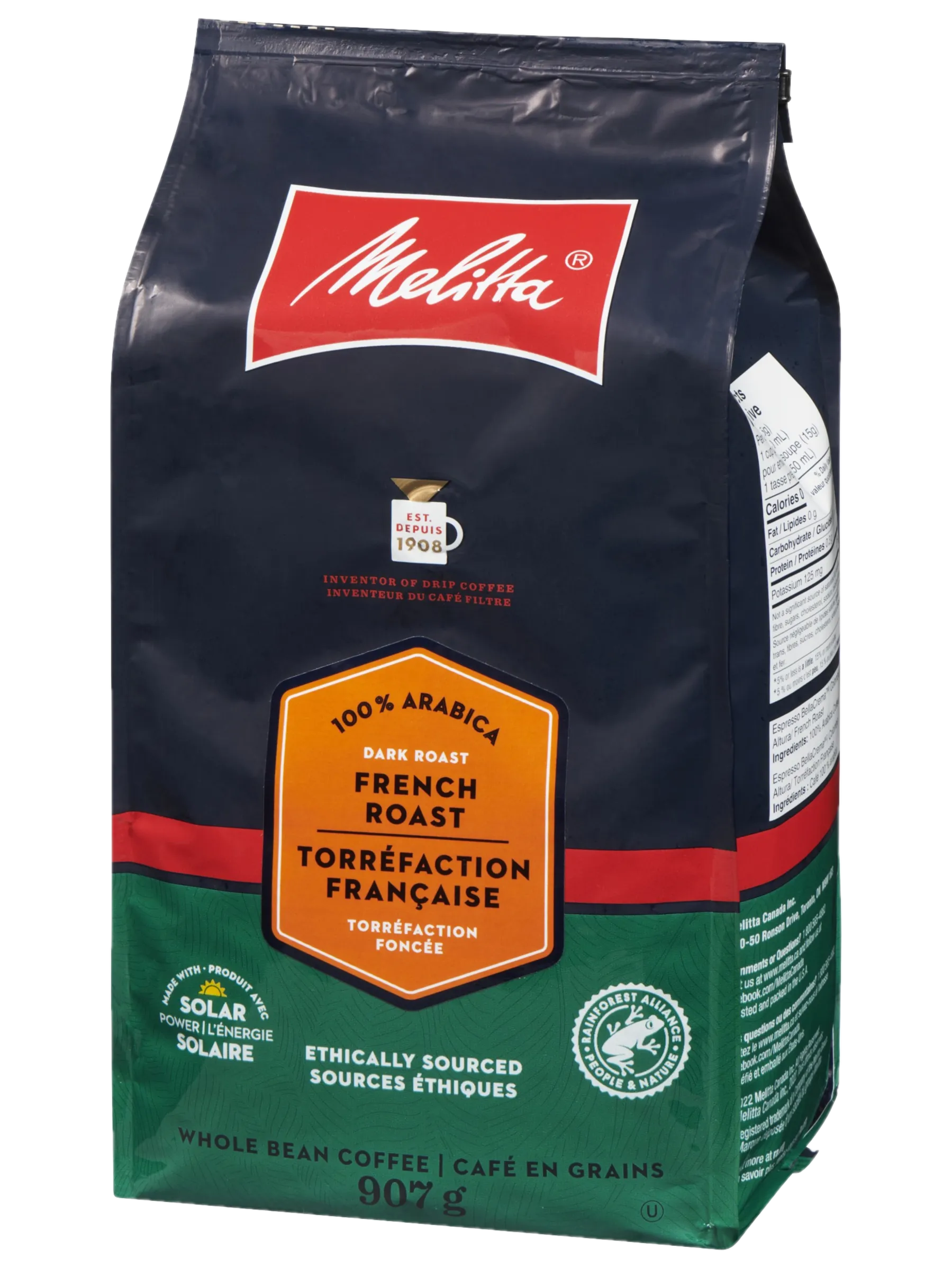 French Roast Whole Bean - RainForest Alliance Certified - 2lb