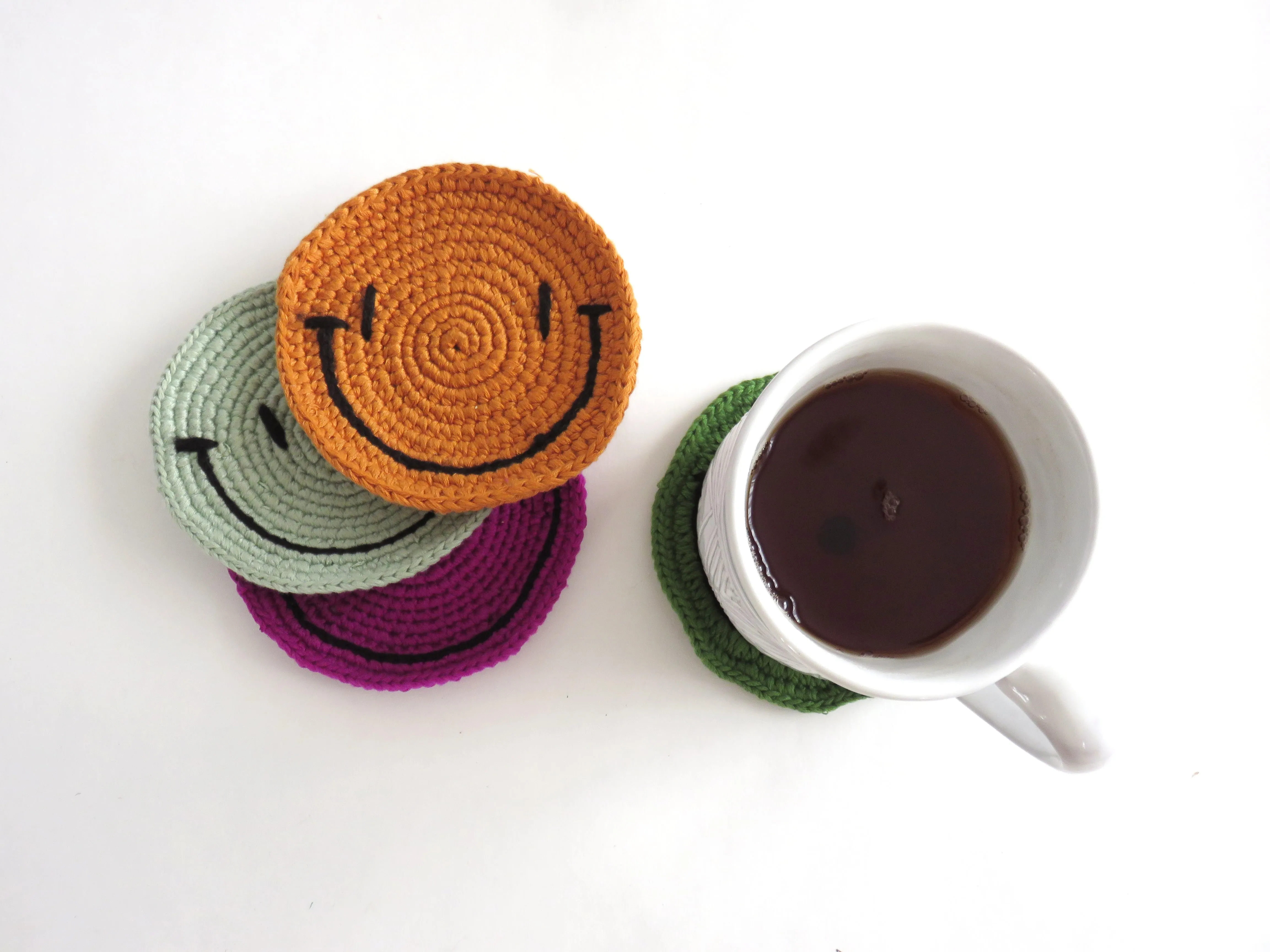 Happy Face Coasters