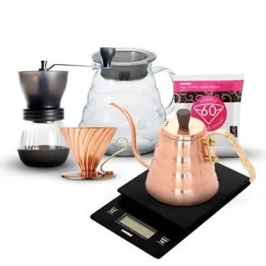 Hario Complete Copper Pour Over Bundle