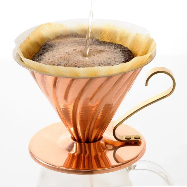 Hario V60-02 Copper Pour Over Coffee Kit