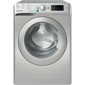 Indesit BWE91496XSV Washing Machine, 9kg, 1400 Spin, Silver, A Rated