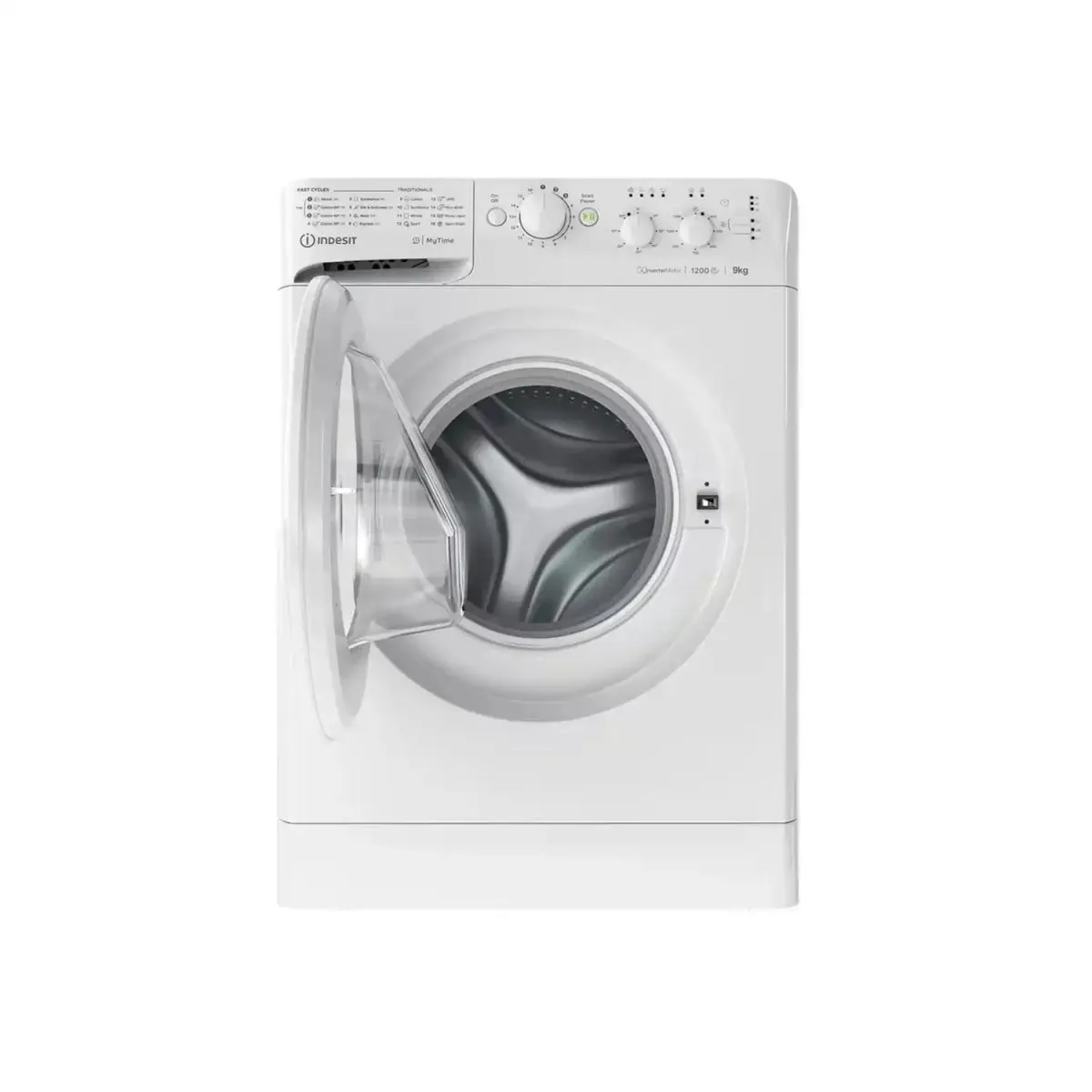 Indesit MTWC91295WUKN Freestanding Washing Machine, 9Kg 1200 rpm, 59.5cm Wide - White