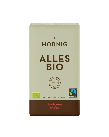 J. Hornig Organic & Fair Trade Ground Coffee 500g