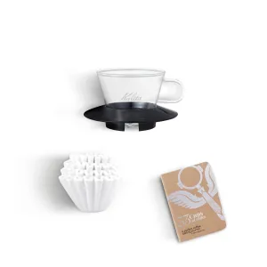 Kalita Wave 155 Basic Pour Over Coffee Kit - Glass