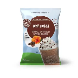 Kona Mocha Blended Ice Coffee Beverage Mix - 5 x 3.5lb Bags