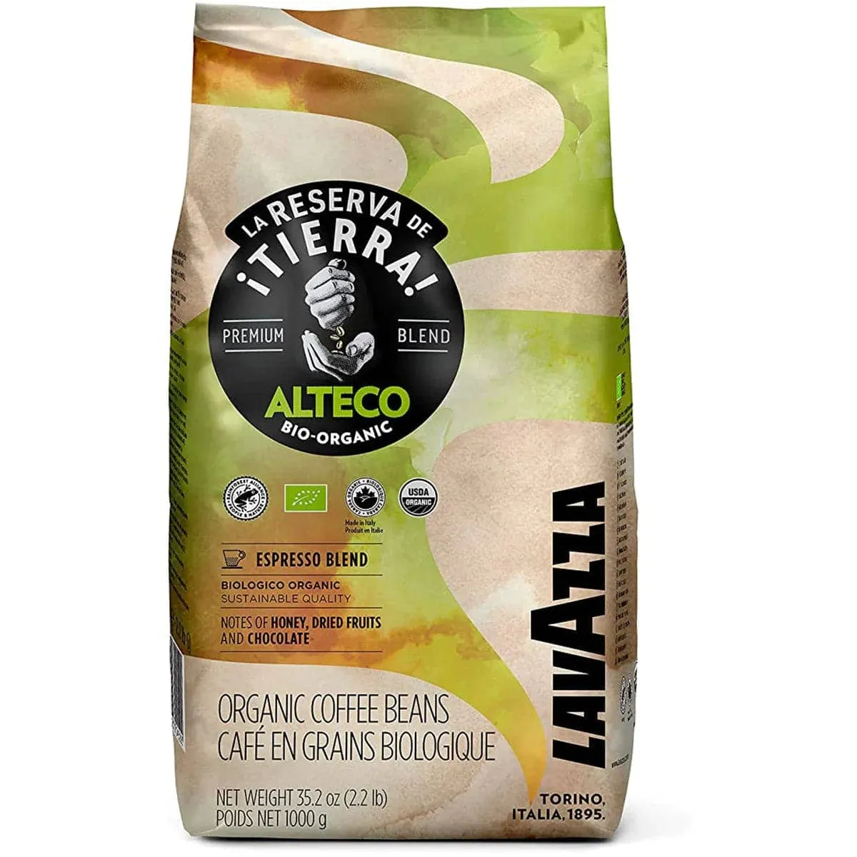 Lavazza La Reserva De Tierra Alteco Organic Whole Beans - 1kg