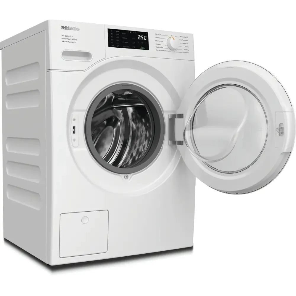 Miele WSK363 10kg Washing Machine, 1400 Spin, White, A Rated