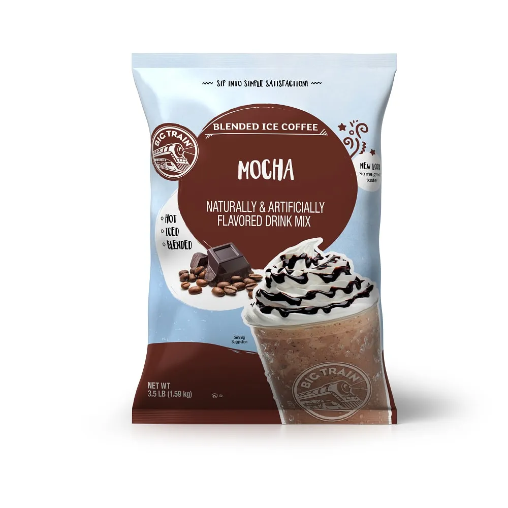 Mocha Blended Ice Coffee Beverage Mix - 5 x 3.5lb Bags