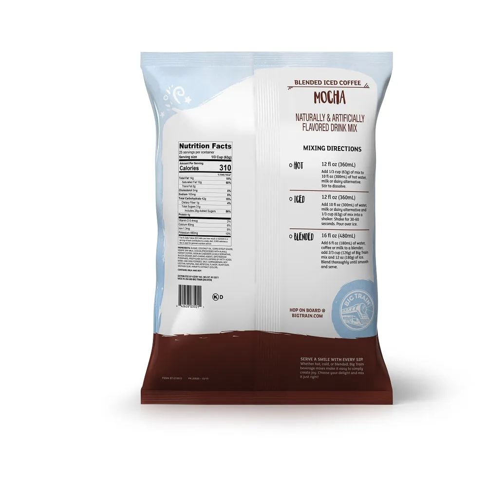 Mocha Blended Ice Coffee Beverage Mix - 5 x 3.5lb Bags