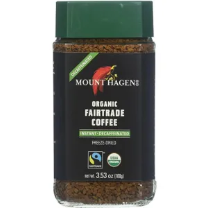 Mount Hagen Organic Fairtrade Decaffeinated Instant Coffee 100g