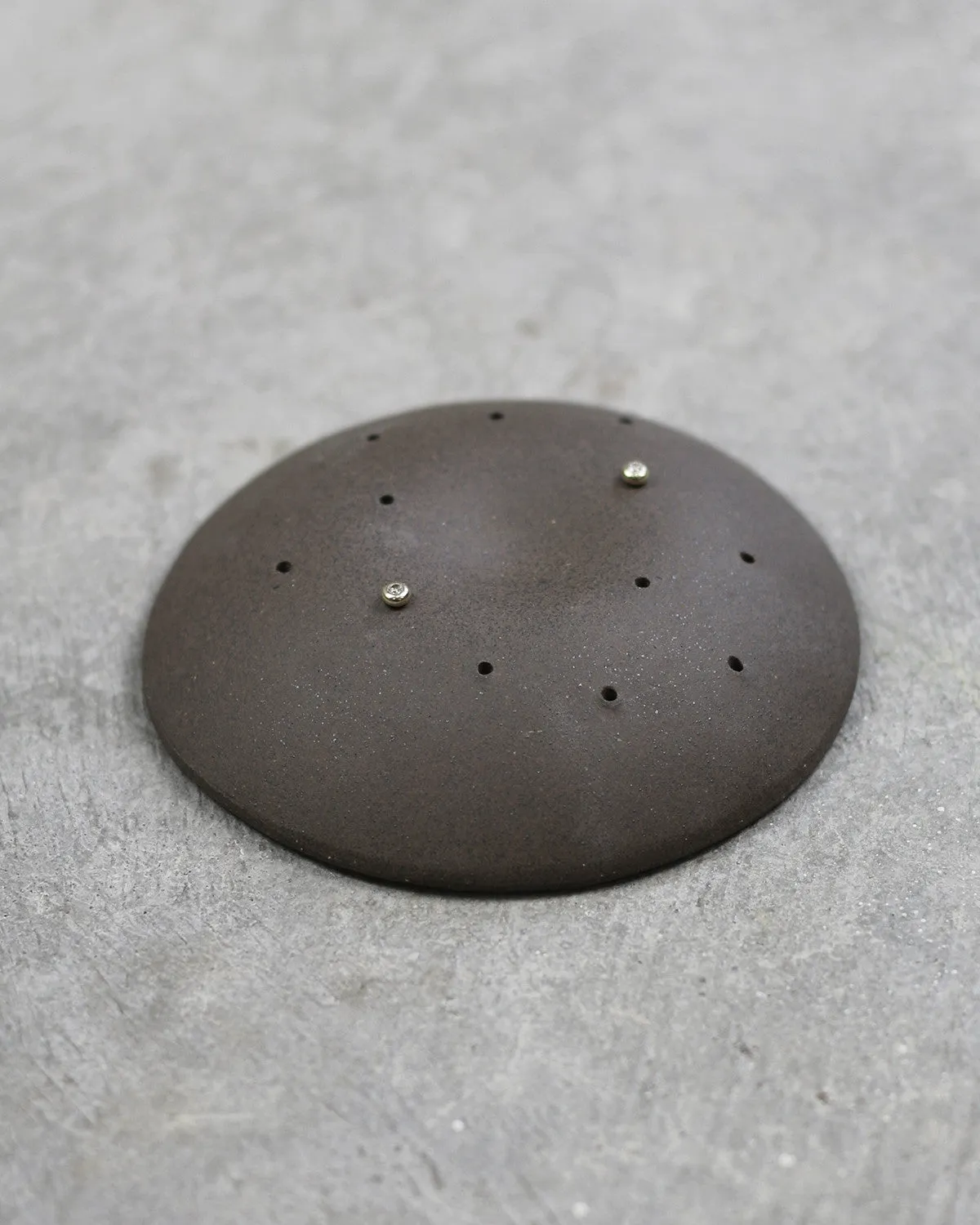 raw espresso stud dome