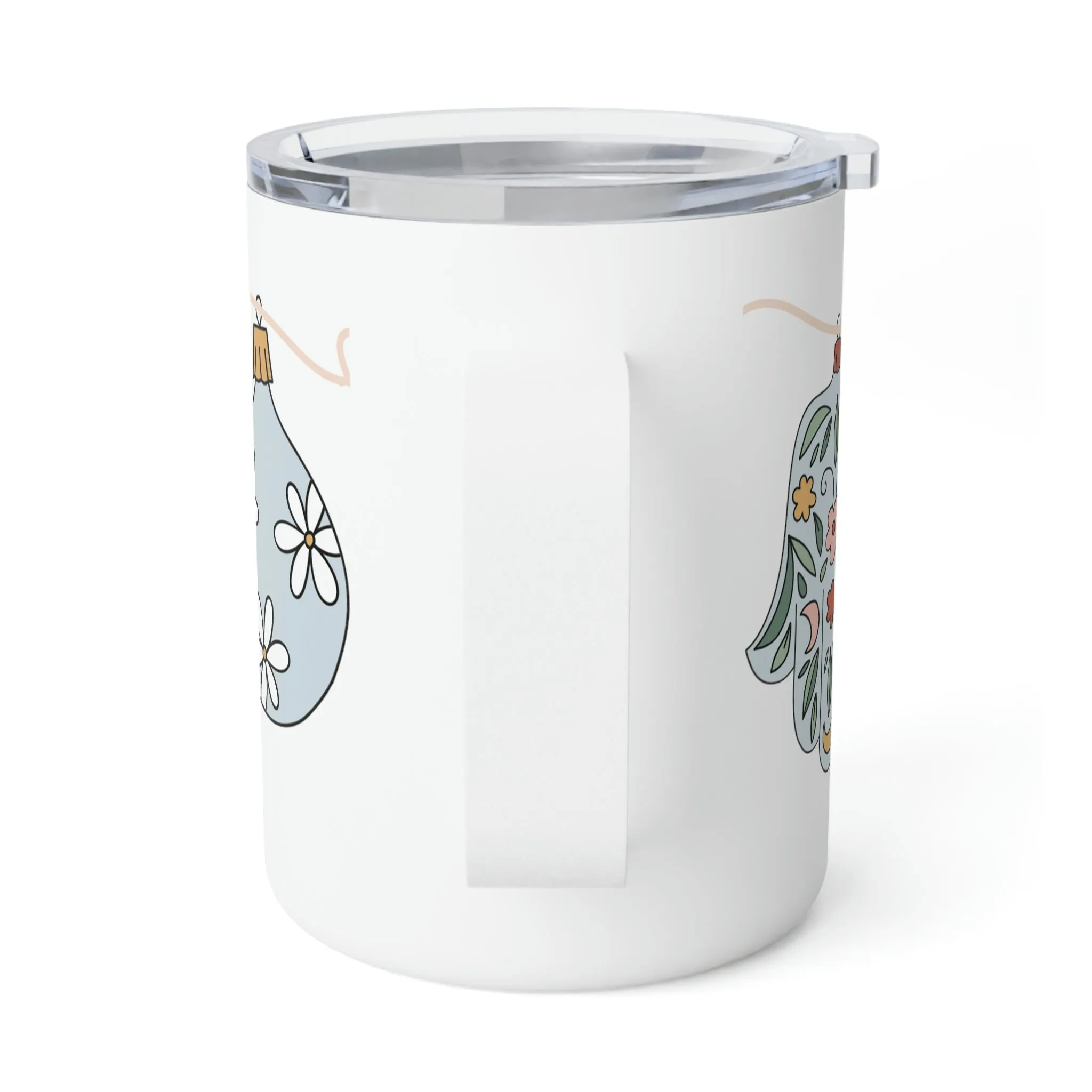 Retro Christmas Ornament Insulated Coffee Mug, 10oz