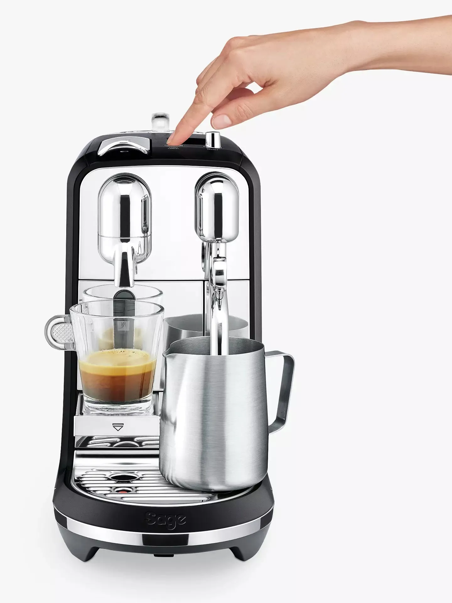 Sage Nespresso Creatista Plus SNE800BTR2GUK1 Coffee Machine, Color : Black Truffle- Clearance