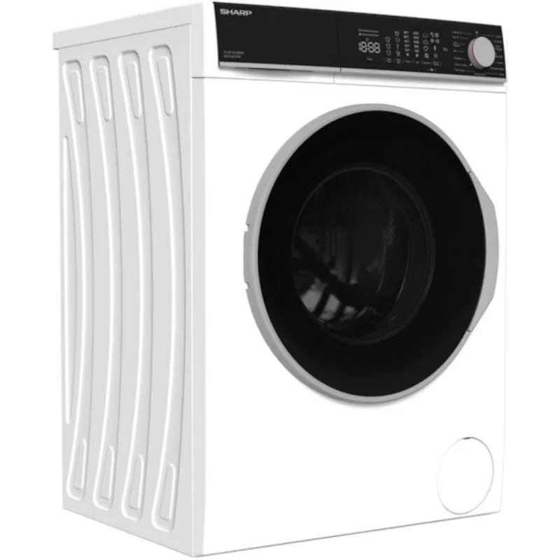 Sharp ESNFL814AWNA 8kg 1400 Spin Washing Machine - White