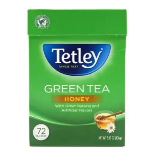 Tetley Green Tea with Honey- 3.80 oz