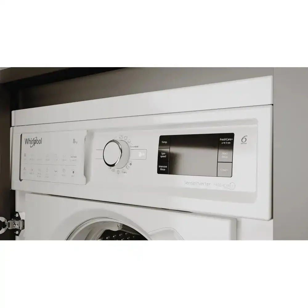 Whirlpool BIWMWG81485 8kg 1400rpm Integrated Washing Machine - White