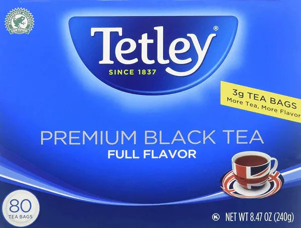 Wholesale Tetley Premium Black Tea - - 240GM x 12 Pcs