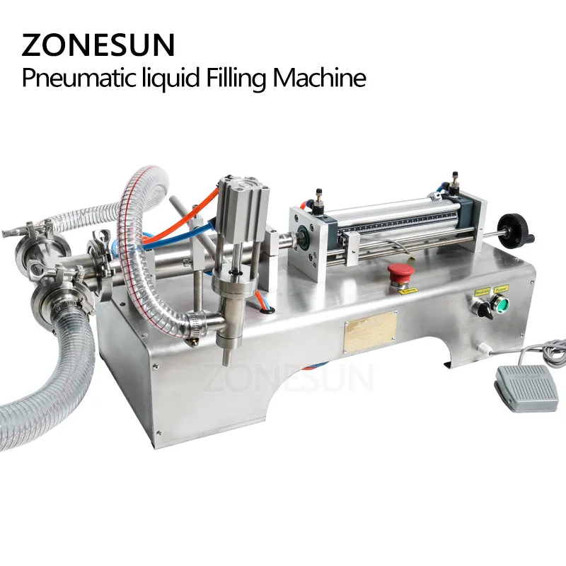 ZONESUN Pneumatic Automatic Liquid Filling machine Shampoo Water Milk Juice Oil Drink