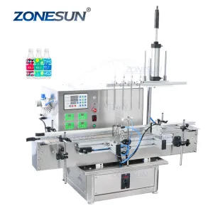 ZS-DTPP4D Fully Automatic Table top Essential Oil Lip Gloss Nail Polish Filling Machine