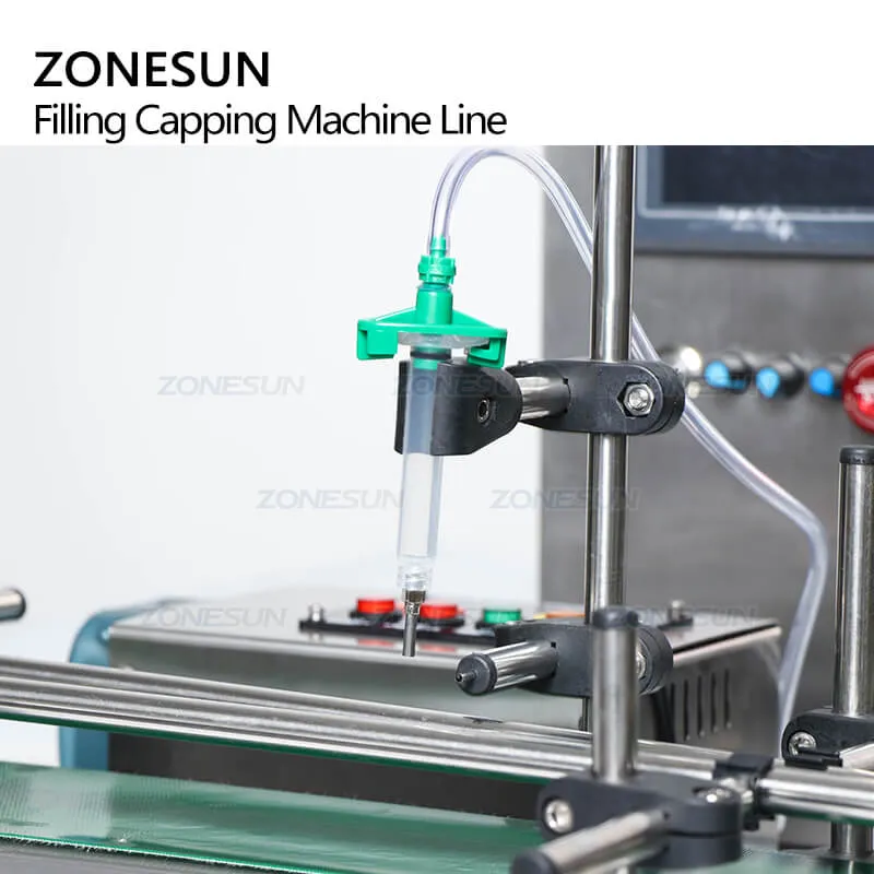 ZS-FAL90S Desktop Peristaltic Pump Small Glass Mini Bottle Liquid Essential Oil Bottle Filling Capping Machine Production Line