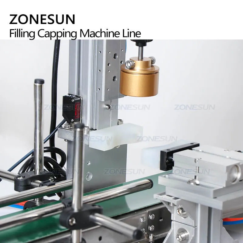 ZS-FAL90S Desktop Peristaltic Pump Small Glass Mini Bottle Liquid Essential Oil Bottle Filling Capping Machine Production Line