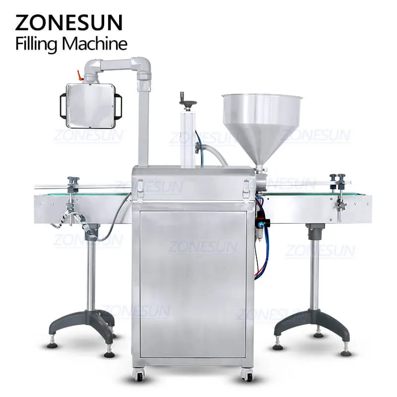 ZS-VTRP1A Automatic Rotor Lobe Pump Sriracha Sauce Ketchup Jam Honey Bottle Paste Filling Machine